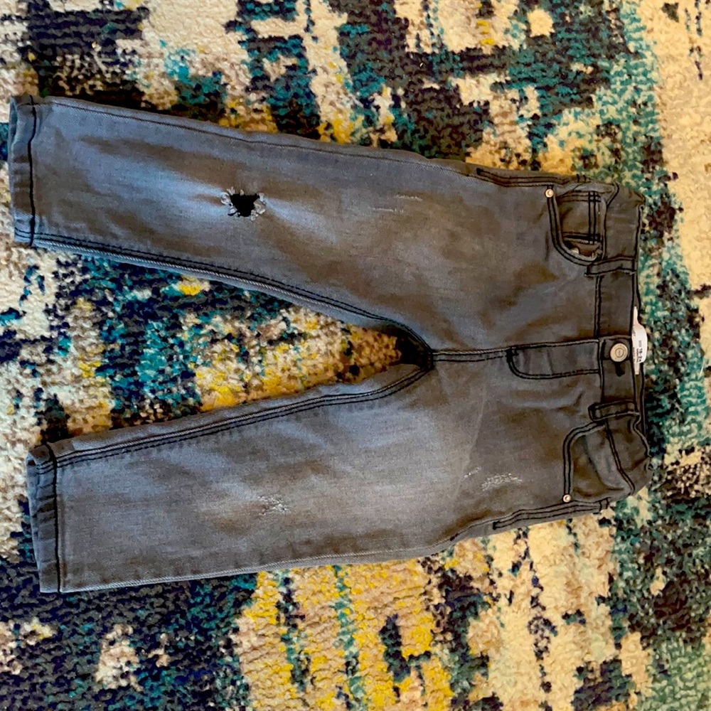 Gently worn baby girl size 18-24 distressed jeans